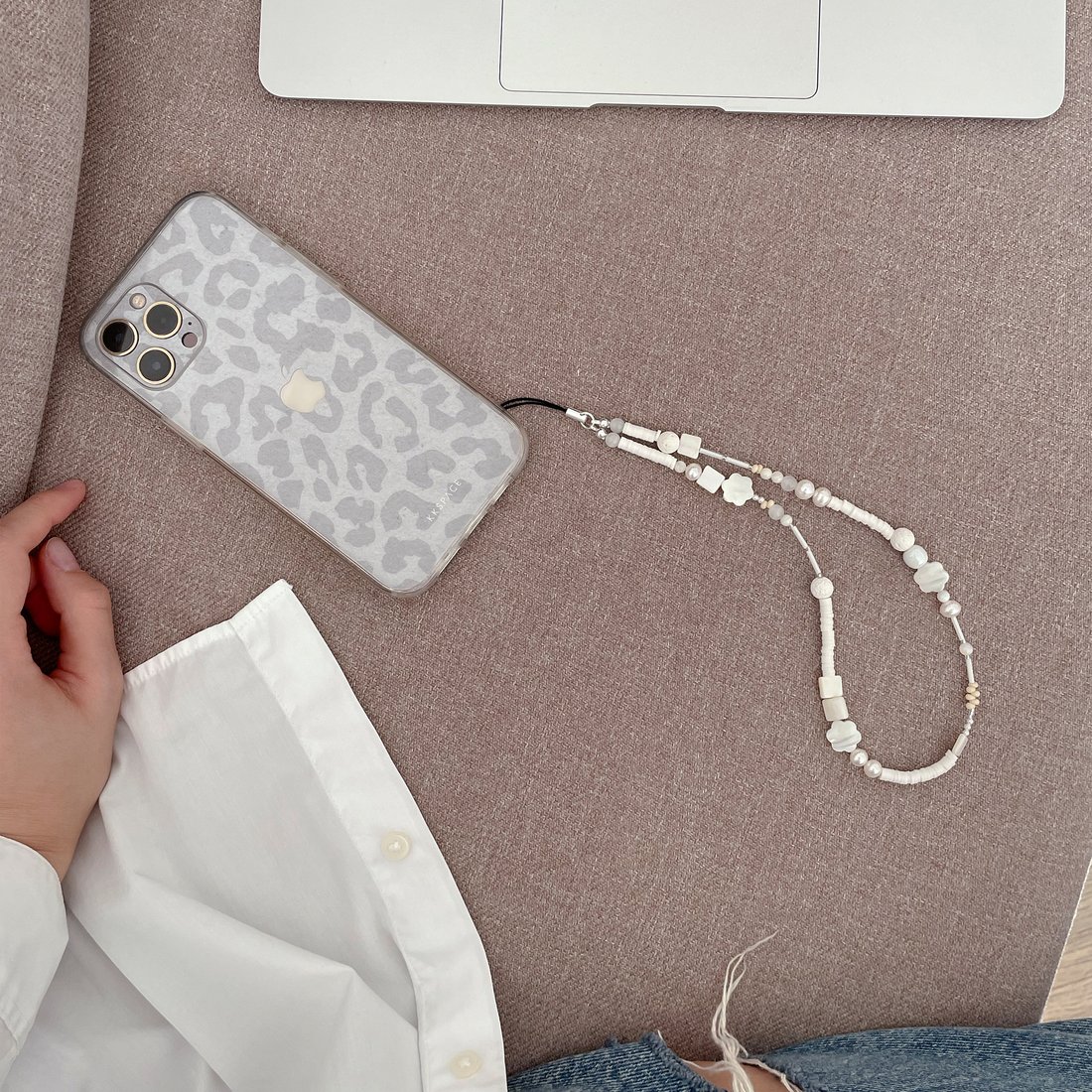 Pearl phone strap