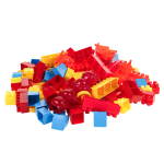 Пластмассовый игрушечный набор "Конструктор 130 деталей", пакет