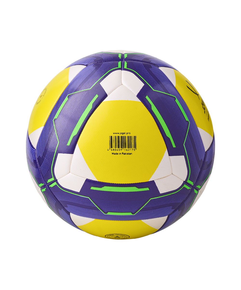 Мяч футбольный Primero Kids №4, белый/фиолетовый/желтый