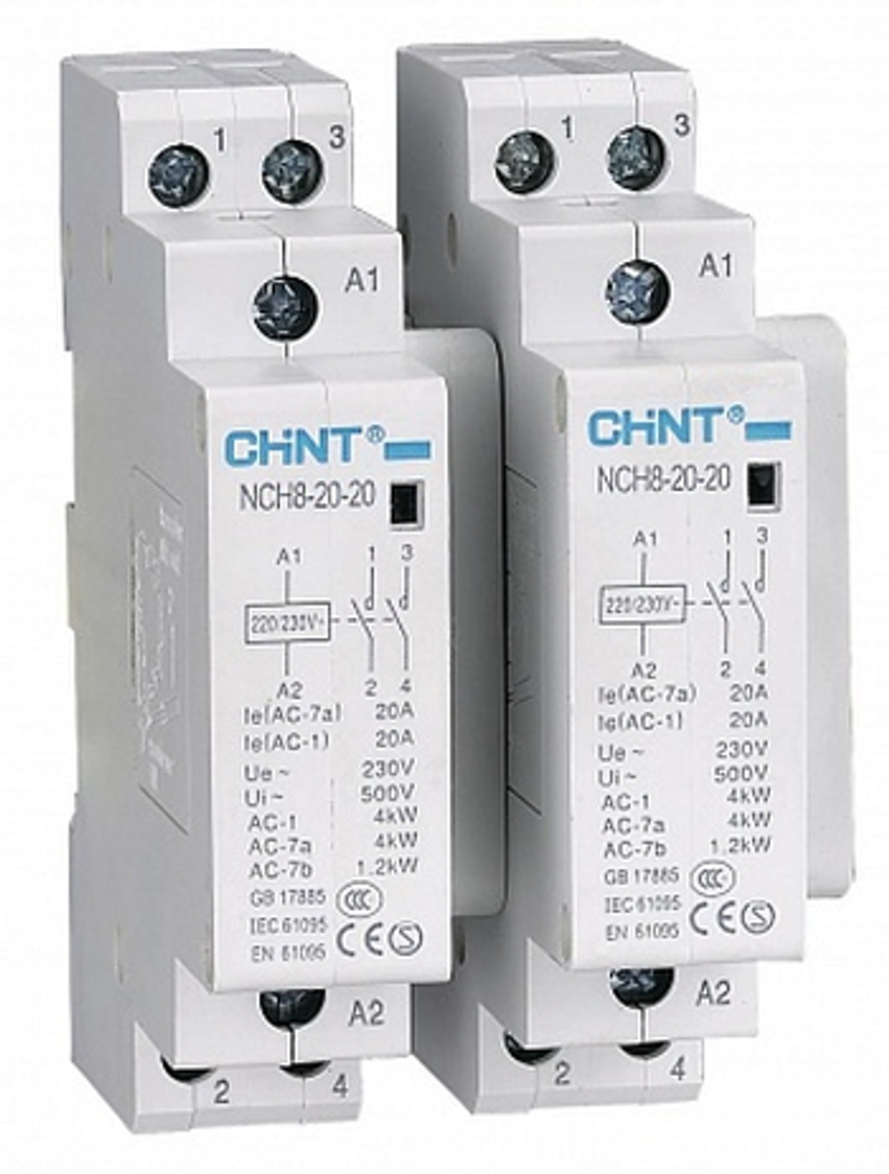 Контактор модульный 40A 230В 1НЗ+1НО NCH8-40/11 AC220/230В 50Гц (R) 256083 CHINT
