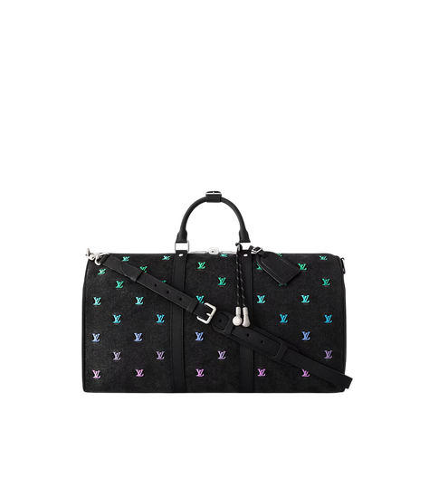 Louis Vuitton Keepall 50 Blason Denim