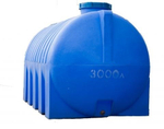 Ёмкость пластиковая пищевая АКПОЛ 3000 л. горизонтальная (232x130x150см;85кг;синий) - арт.555030