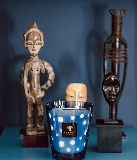 Blue, свеча Bubbles MAX 10, Baobab Collection