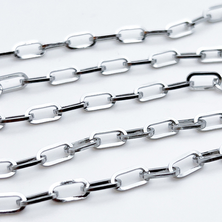 Цепочка, сталь, размер звена 9,8*5 мм, цена за 50 см