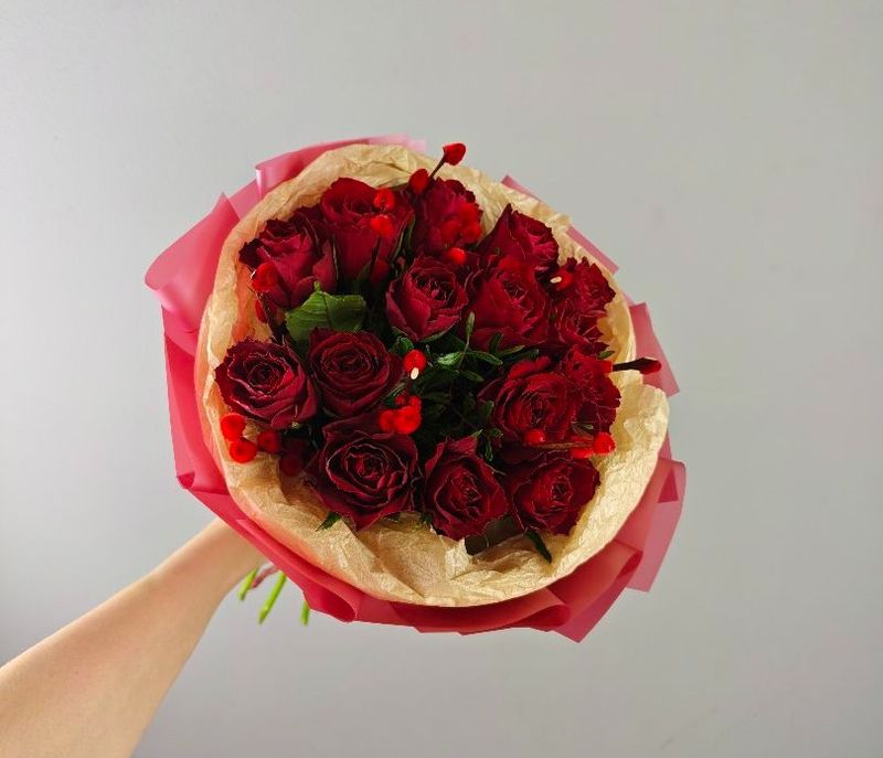 Букет "Красный бархат"