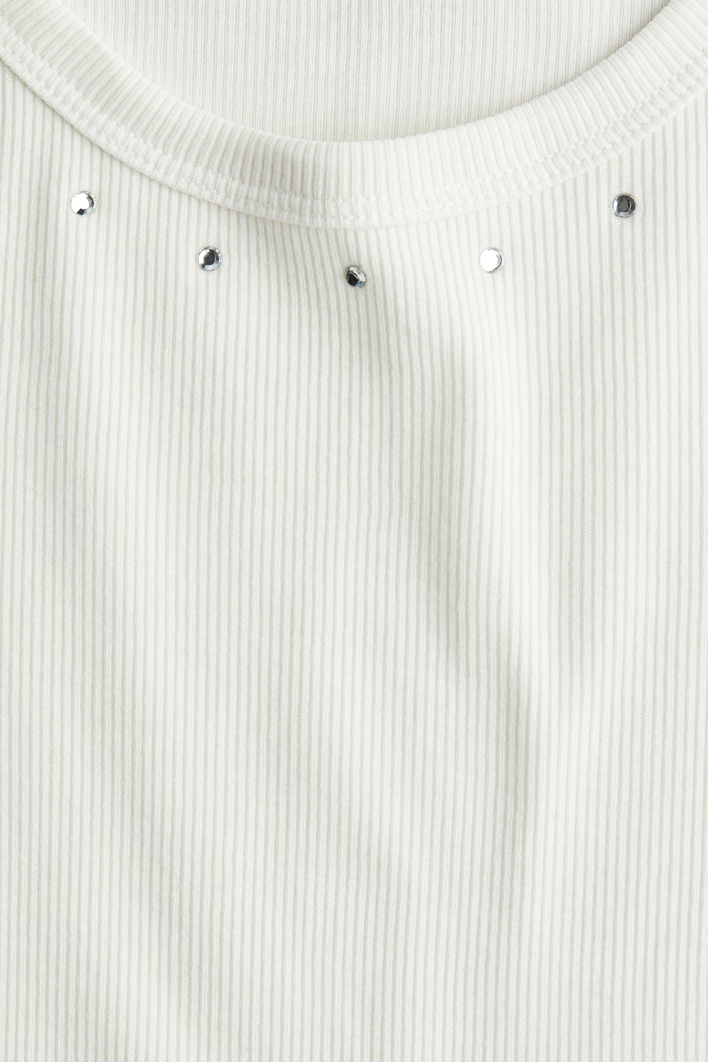 H&M Футболка с вышивкой, белый