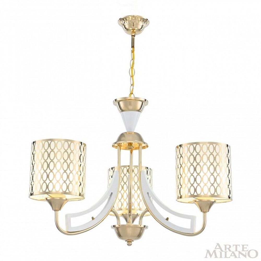 Подвесная люстра Arte Milano Florentia-3387 303387/3 Wh/Gd