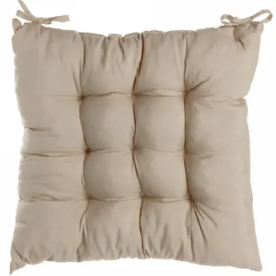 Сидушка на стул 40*40см «ИДЕА» цвет бежевый