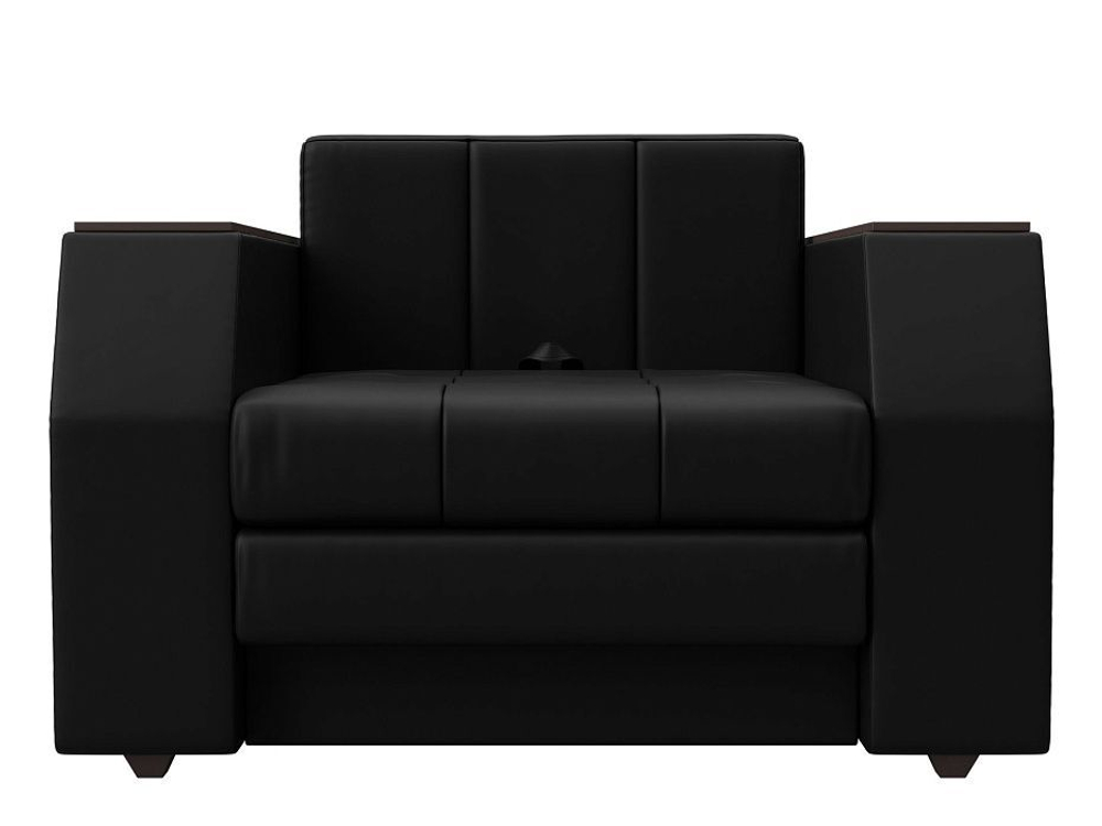 Кресло-кровать Атлантида, Черный, Экокожа, 28411