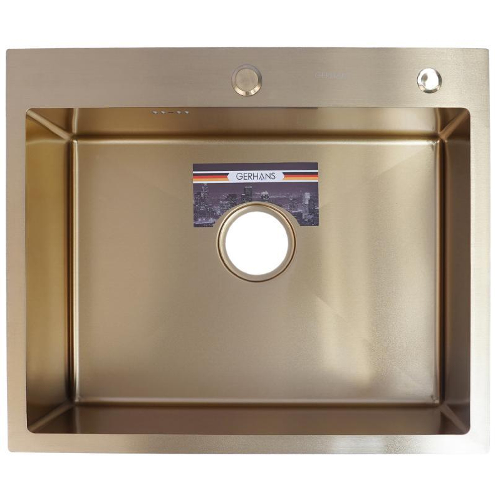 Кухонная мойка премиум GERHANS K36050G бронзовый