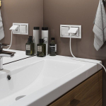 Рамка на 2 поста Snabb (белый/хром)