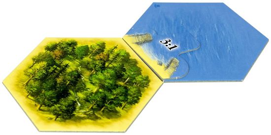 Настольная игра Catan: Колонизаторы. Юбилейное издание фрагменты поля