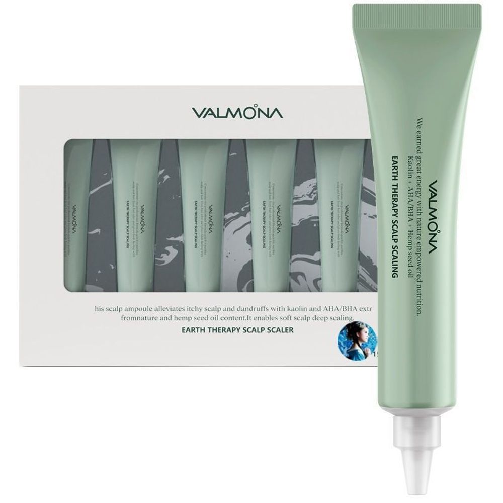 Evas Valmona Earth Therapy Scalp Scaler очищающая сыворотка для кожи головы