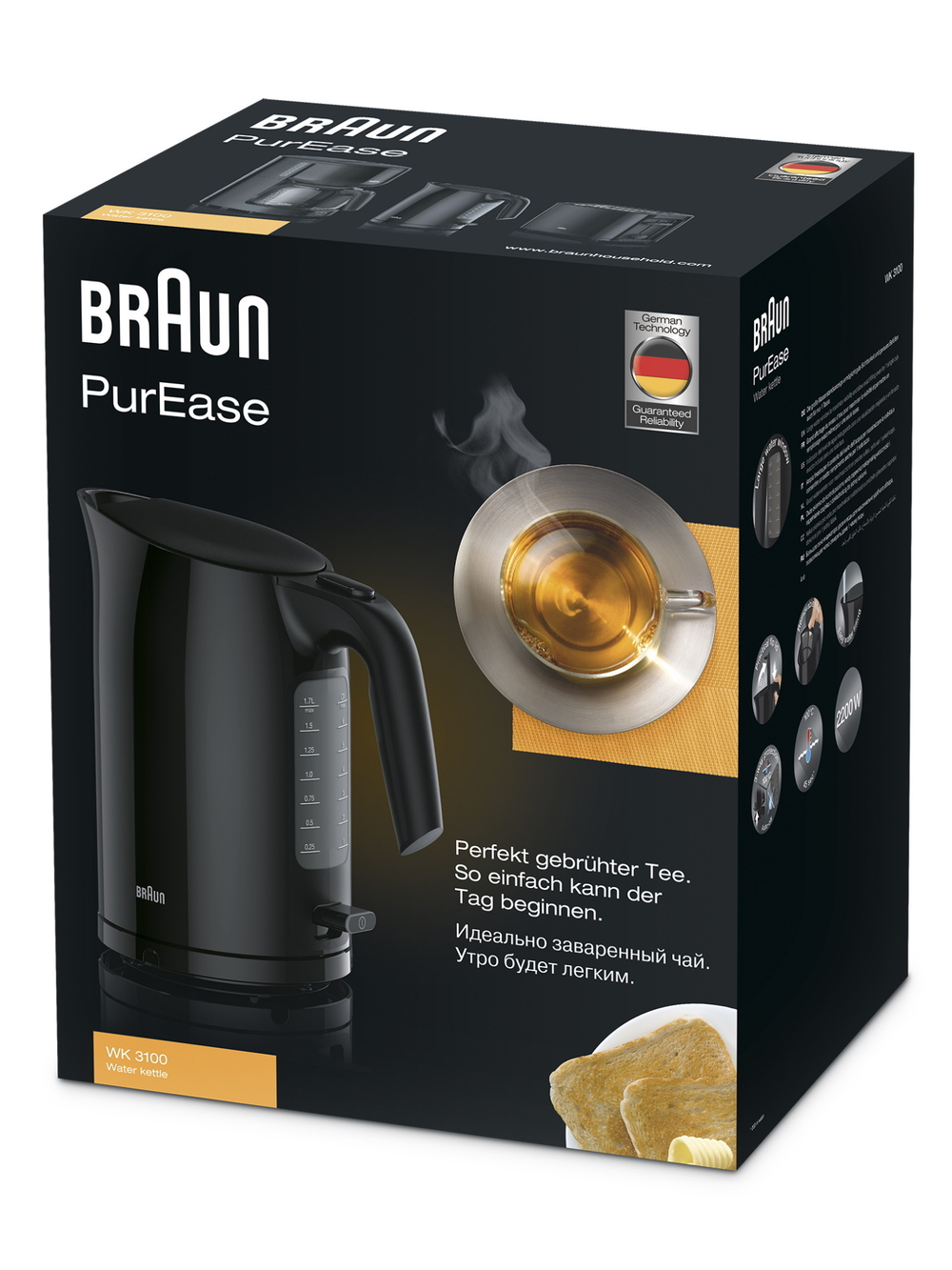 Чайник Braun PurEase WK3100 BK