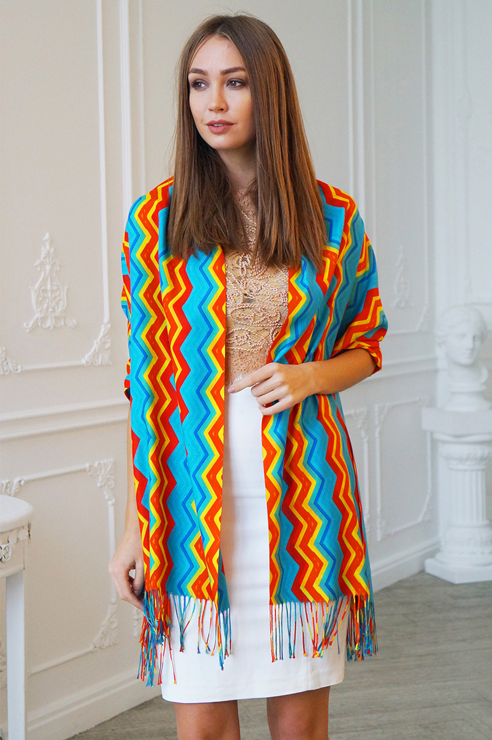 LIGVIANNI Палантин Kerchief Turquoise