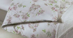 Постельное белье 2 спальное евро Mirabello Fiori Ciliegio голубое