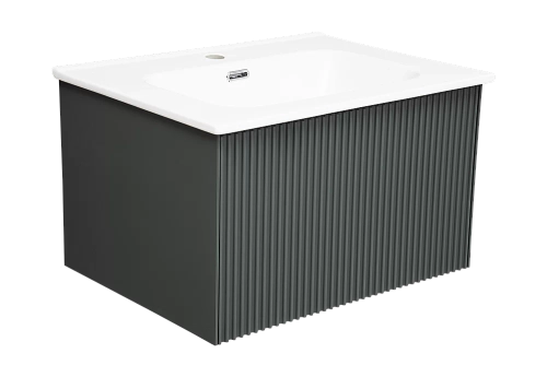 Тумба с раковиной LA FENICE TERRA Grigio 60 серая