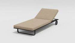 Hacienda, шезлонг антрацит/бежевый, алюминий