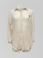 Костюм MiNa 9159-9 муслиновый из рубашки и шорт с логотипом