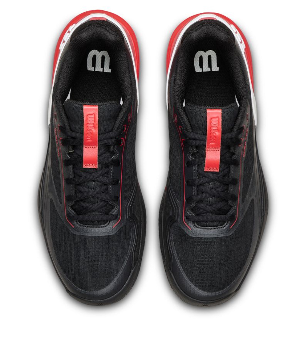 Мужские кроссовки теннисные Wilson Rush Pro 5 - black/infrared/white