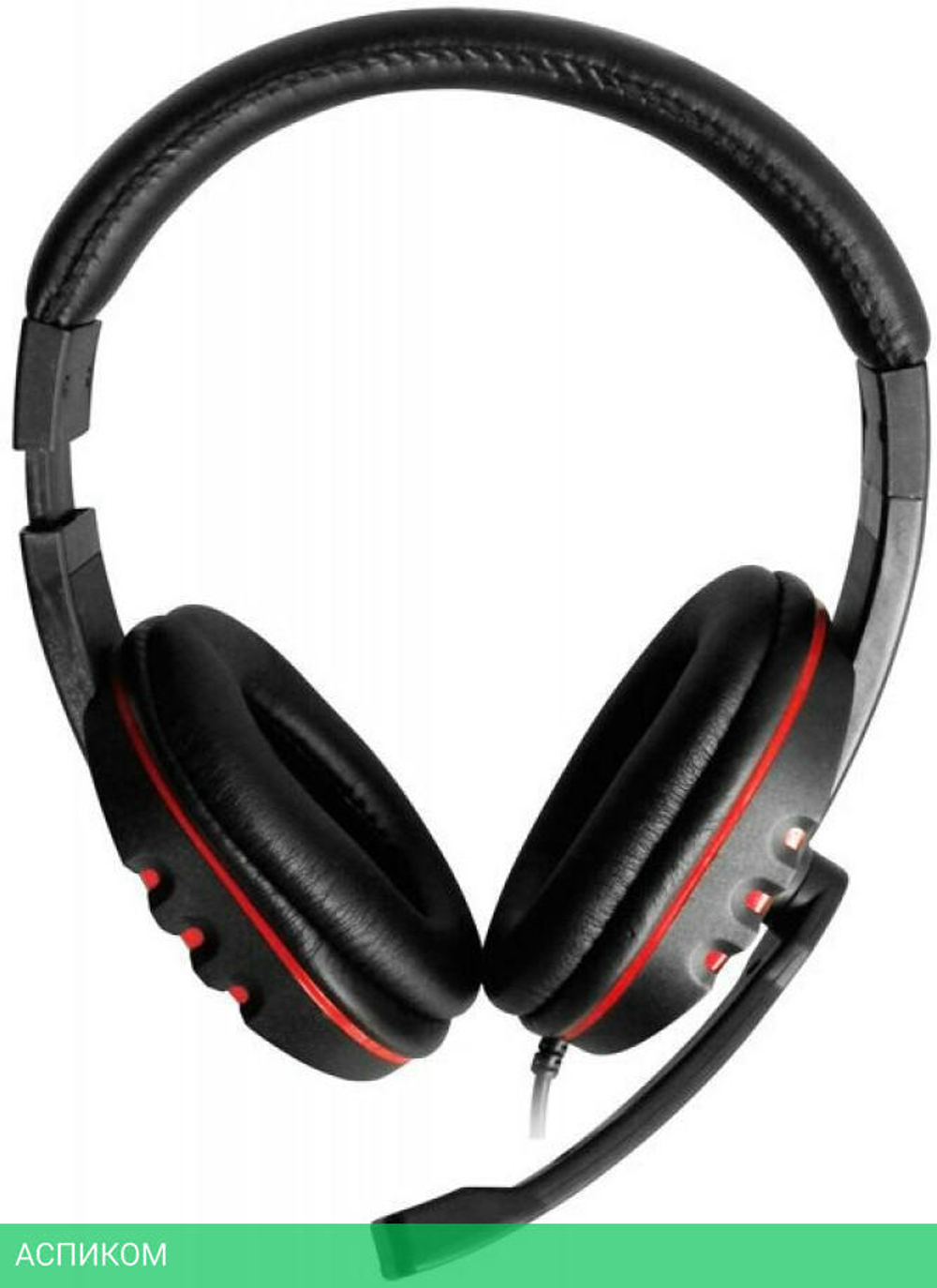 Наушники Oklick HS-L380G черный/красный (JD-032)