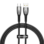 Type-C Кабель Baseus Glimmer Series Fast Charging Data Cable USB to Type-C 100W 1m - Black
