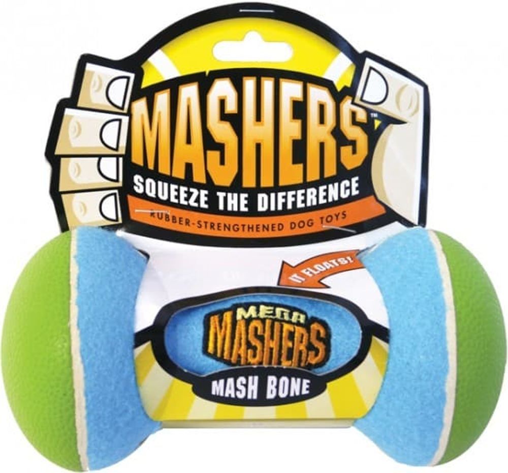 R2P игрушка для собак Mega Masher &quot;Гантеля&quot; вспененная резина с покрытием теннисного мяча