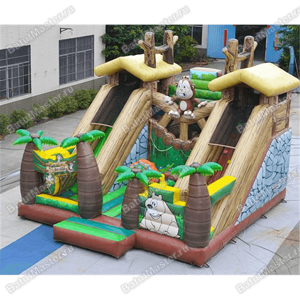 Надувной батут "Лесной мостик"