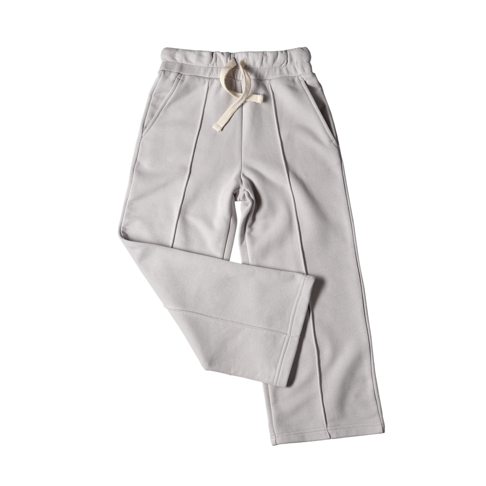 Брюки прямые с декоративной строчкой Туман