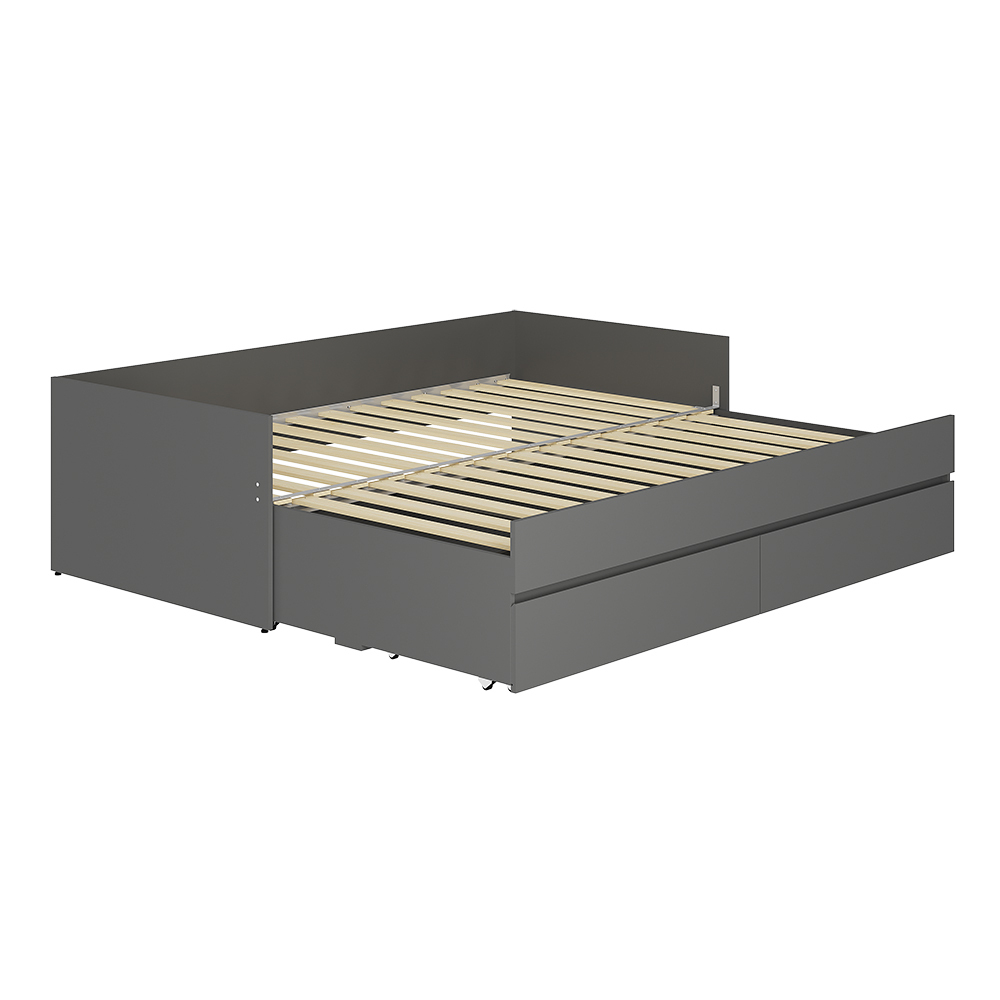 Кровать-трансформер с матрасом-трансформером Симпл КР-51, графит