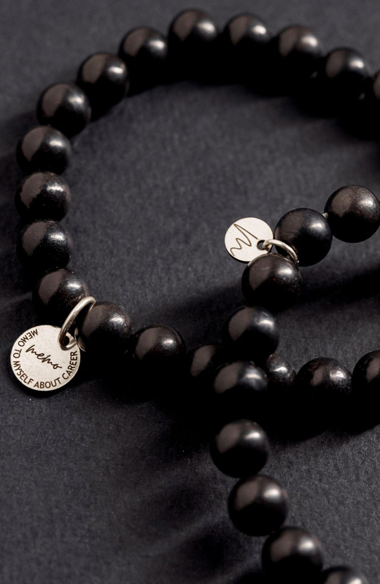 XXX Браслет "Memo about Health" из шунгита 8 мм с подвеской