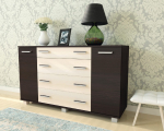 Комод № 4 венге/млечный дуб