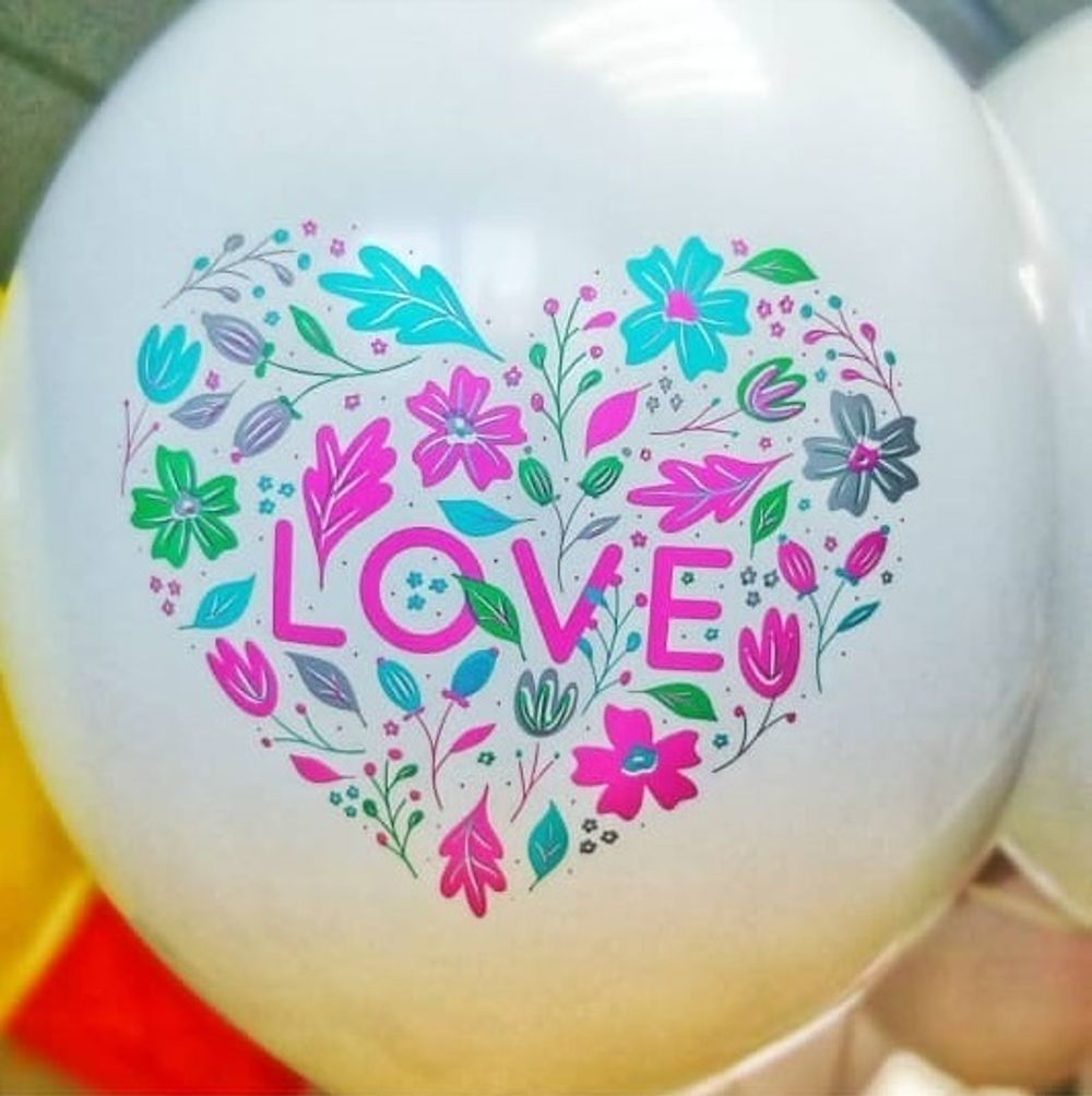 Набор шаров, LOVE, Ассорти.