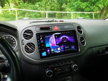 Магнитола для Volkswagen Tiguan 1, Golf Plus (рамка 9 чёрная, любая кнопка) - Teyes CC3 Android 10, ТОП процессор, 4/32 Гб, CarPlay, SIM-слот
