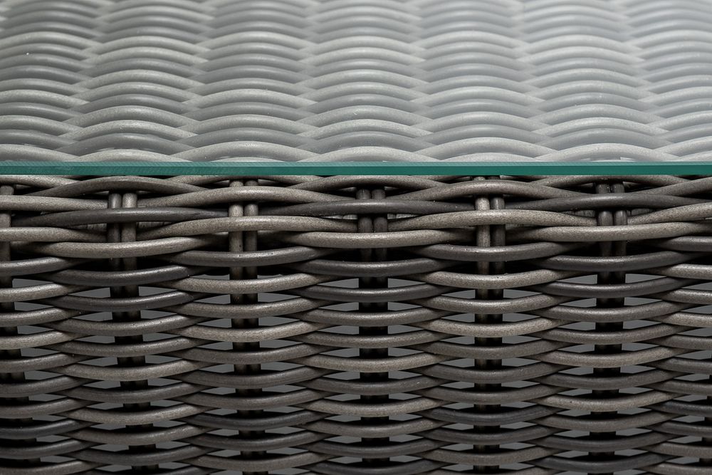 "Боно" журнальный столик из искусственного ротанга, цвет графит