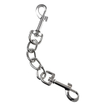 Красно-черные кожаные наручники со сцепкой ToyFa Theatre 701007