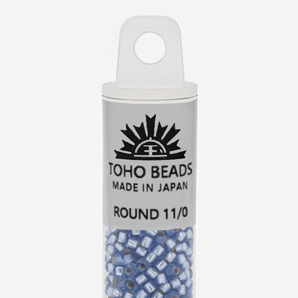 Японский бисер TOHO Round 11/0 (№33F), с внутренним серебрением, прозрачный матовый