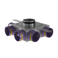 Присоединительная коробка концевая KVF 125/90×6 на 6 выходов