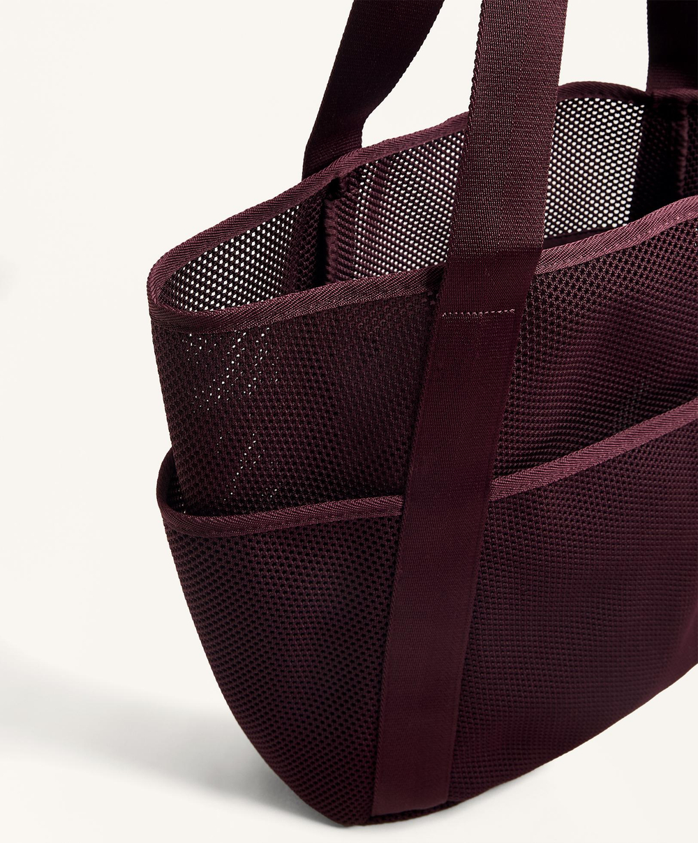 OYSHO Сумка-шоппер из сетчатой ​​ткани, бордовый