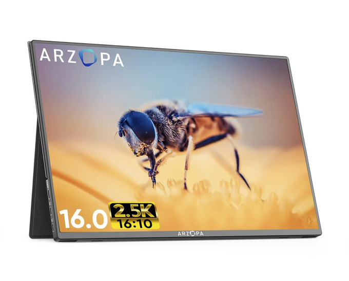 16" Портативный монитор Arzopa A3C WQXGA IPS 2560x1600, 144 Гц