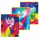 Тетрадь А4, 96 л., STAFF "Basic" скоба, клетка, офсет №2 ЭКОНОМ, обложка картон, "Настроение", 404068, 3шт