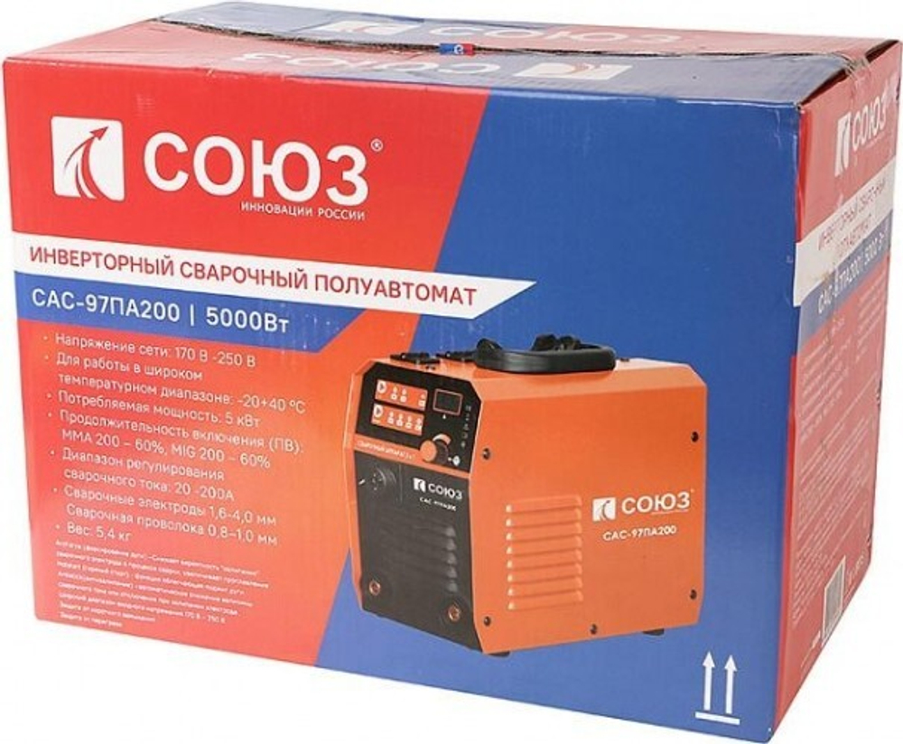 Сварочный полуавтомат СОЮЗ САС-97ПА200 инверторный