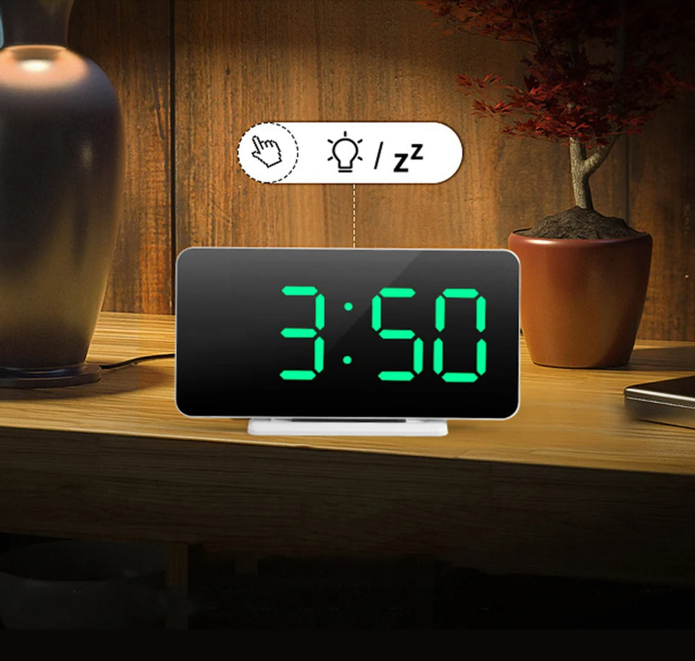 Часы светодиодные Космос X002 Зеленое свечение