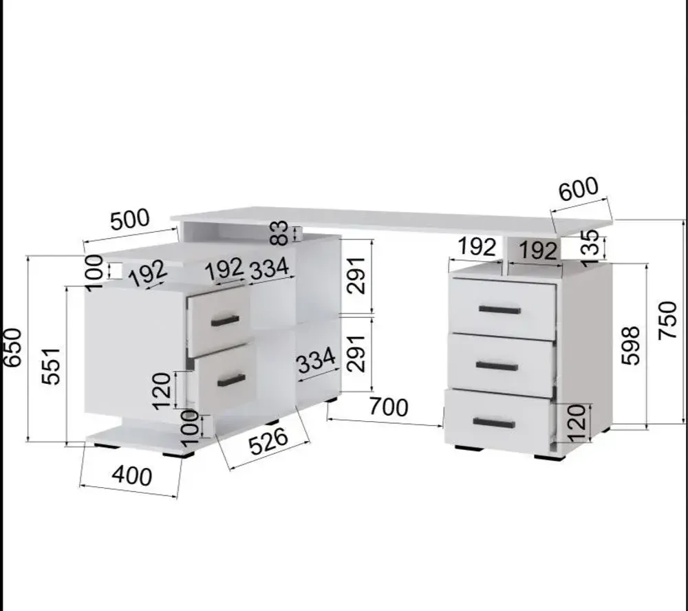 Компьютерный стол угловой СКМУ-3 (Дуб крафт золотой/белый) МФ Микон