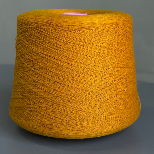 Пряжа Zegna Baruffa Supergeelong 1/15 (100% мериносовая шерсть кардная), 1500м/100гр, горчичный