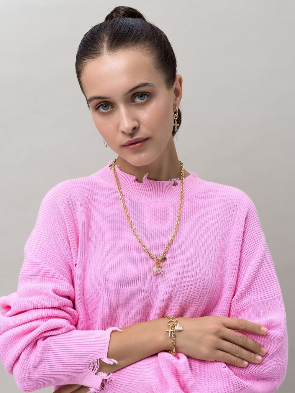 Колье "White Soul" Gold