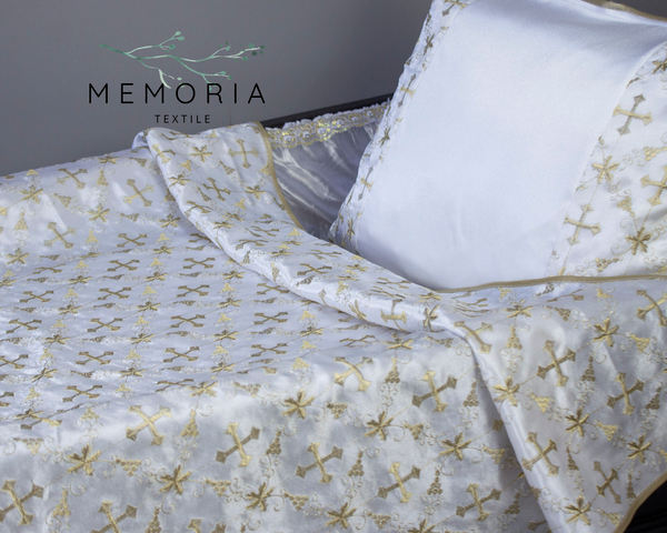 Комплект ритуальный "Канон" мадин с вышивкой