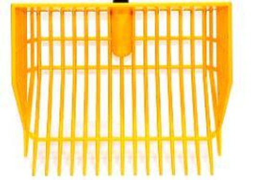 Грабли подборщик  пластиковые  ''Краб''  (полипропилен), б/ч (d-32) Жёлтые PROTEX