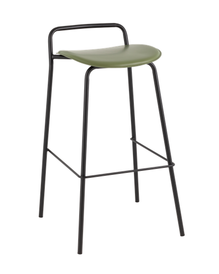 Стул барный Mantis экокожа зеленый