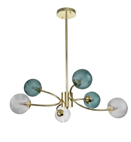 Люстра на штанге Indigo SELVA 11032/6R Gold V000296